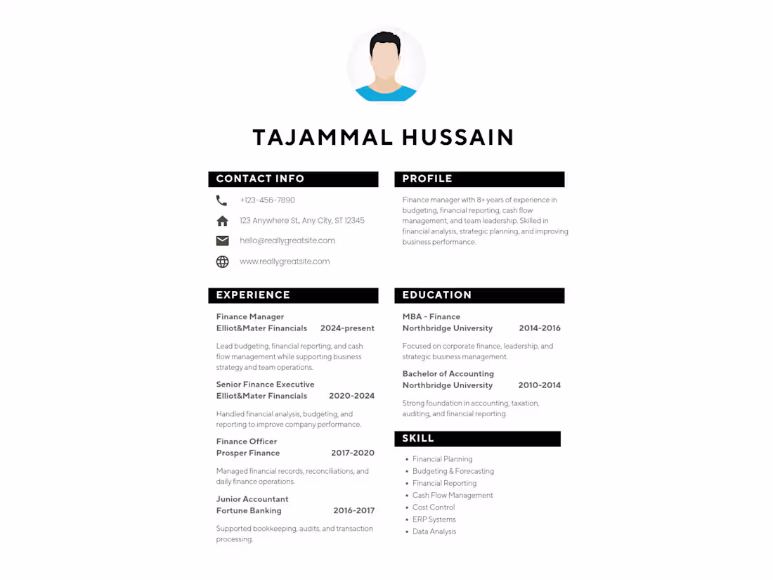 Cover image for Professional Resume Design