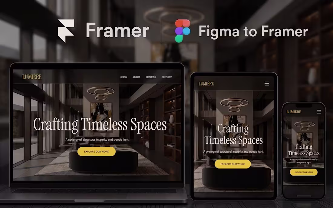 Cover image for Figma to Framer — Responsive Website Conversion