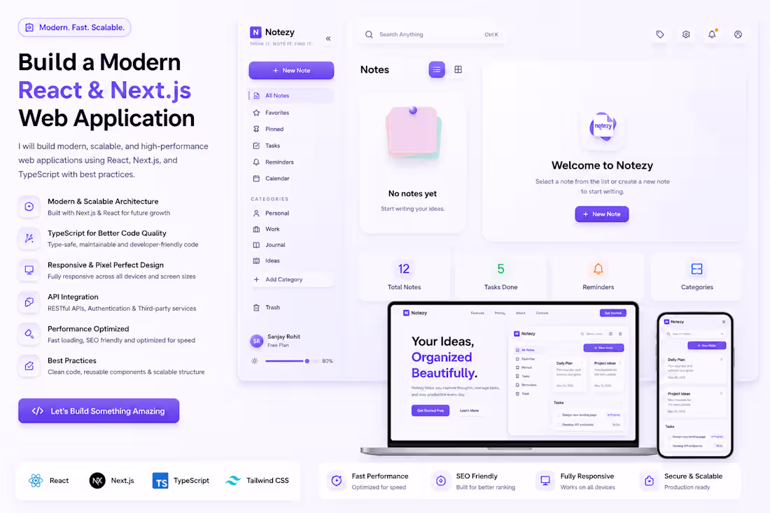 Cover image for Build a Modern React and Next.Js Web Application