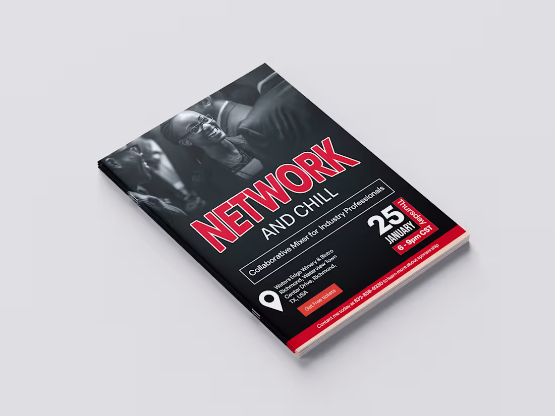 Cover image for Promotional event flyer