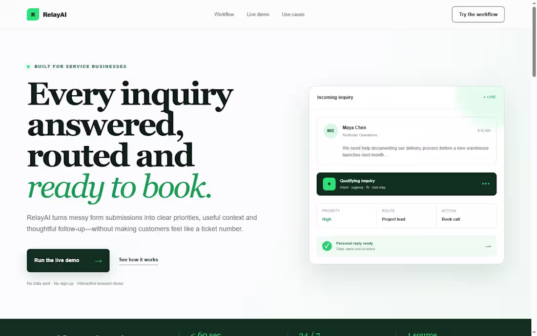Cover image for RelayAI — a self-initiated interactive