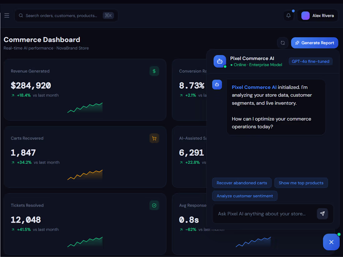Cover image for AI Customer Support & Sales Assistant for eCommerce