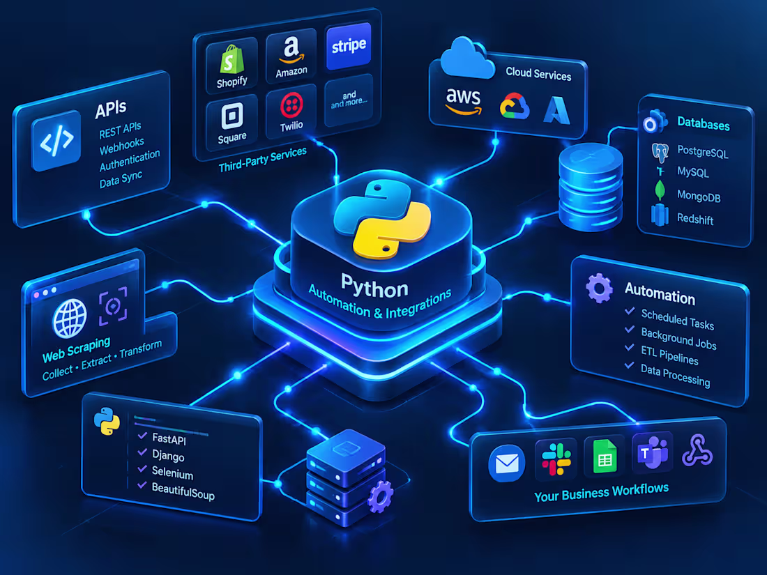 Cover image for API Integrations & Python Automation