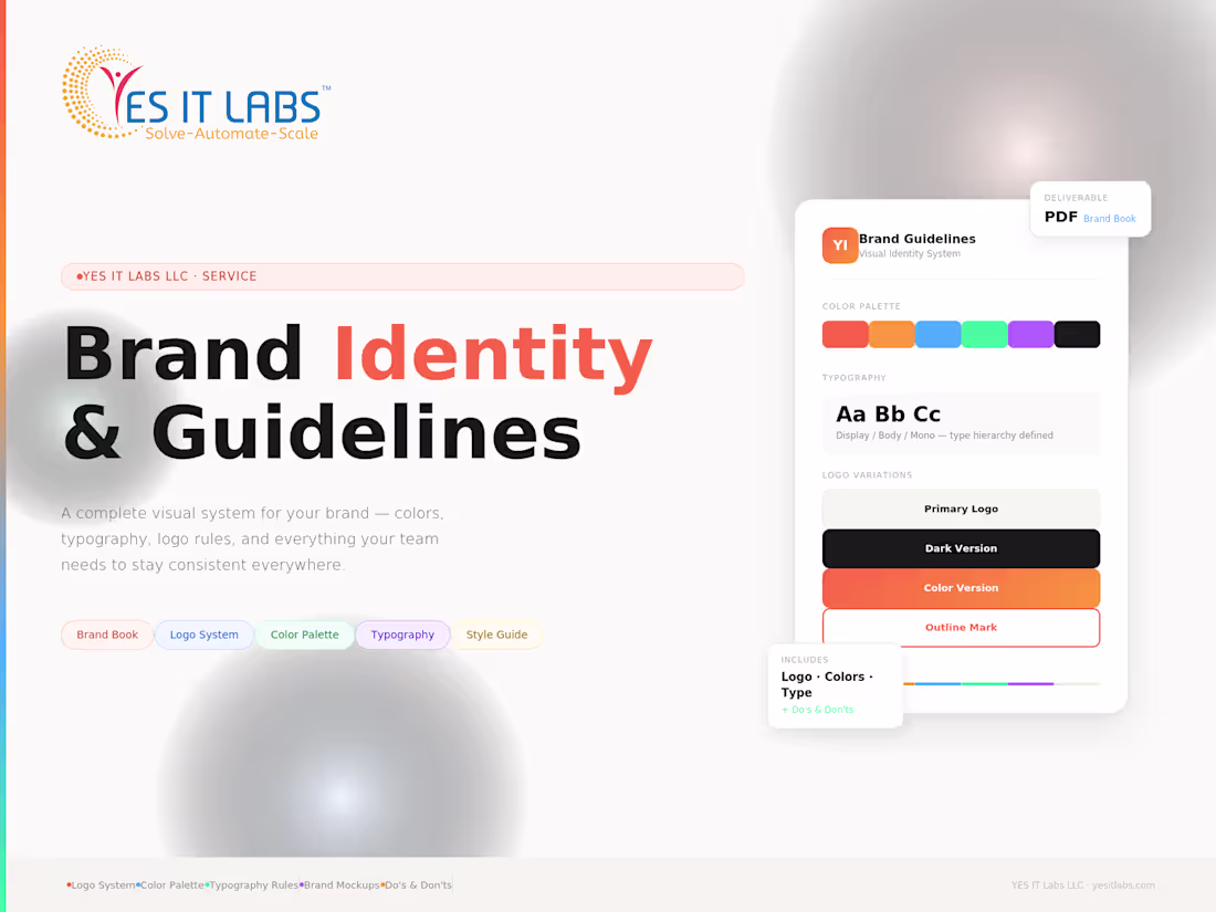 Cover image for Brand Guidelines & Identity System Design