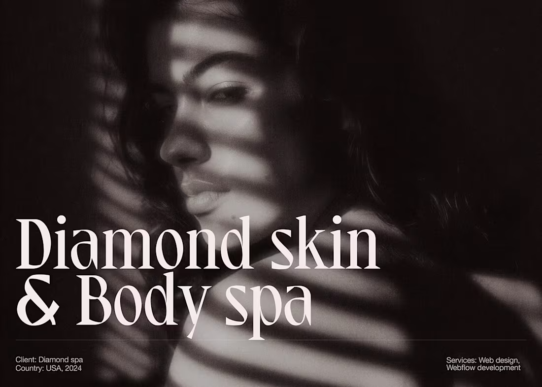 Cover image for Diamond Spa — Luxury Website Design in Webflow