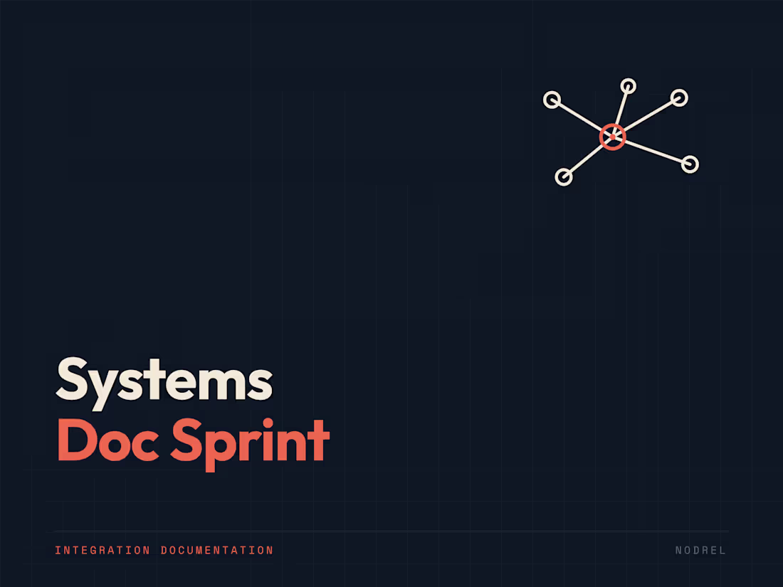 Cover image for Systems Documentation Sprint