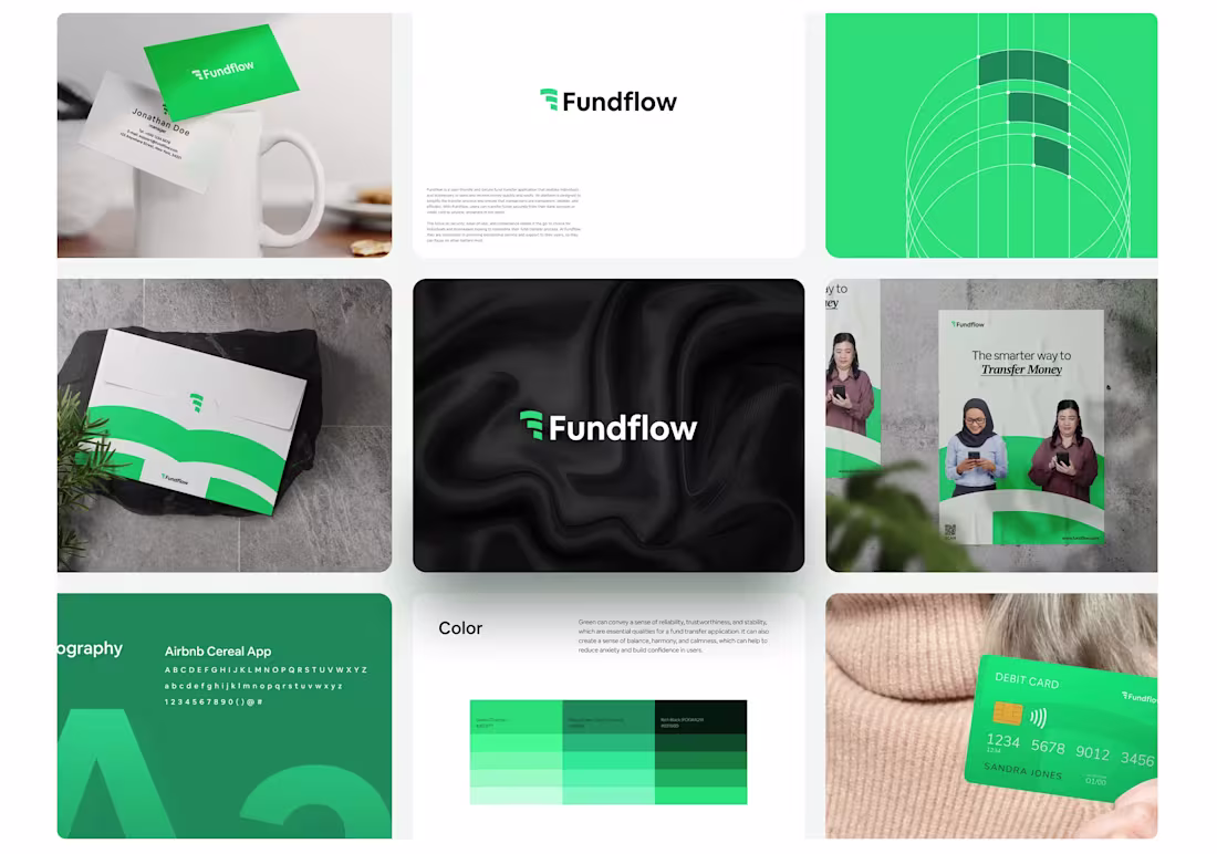 Cover image for Project Concept – Fundflow Brand Identity 💡 I designed the ...