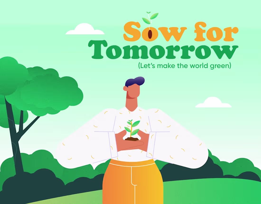 Cover image for Sow for Tomorrow (Stop Cutting Trees)