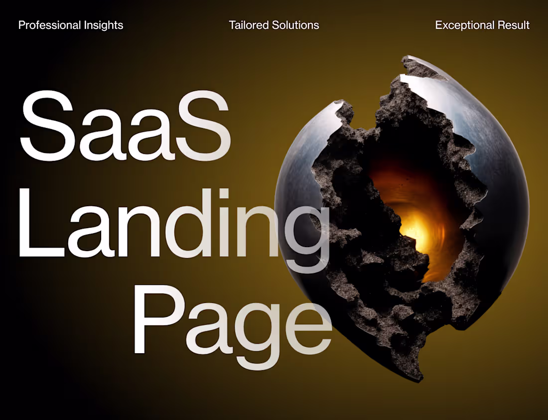 Cover image for Conversion-Focused Landing Page for Startups