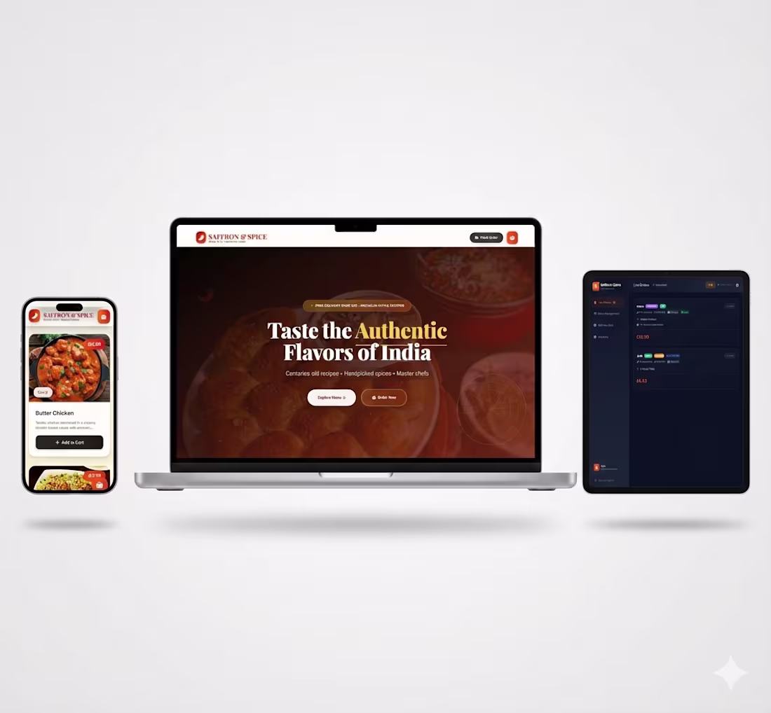 Cover image for Saffron — Full-Stack Restaurant Website
