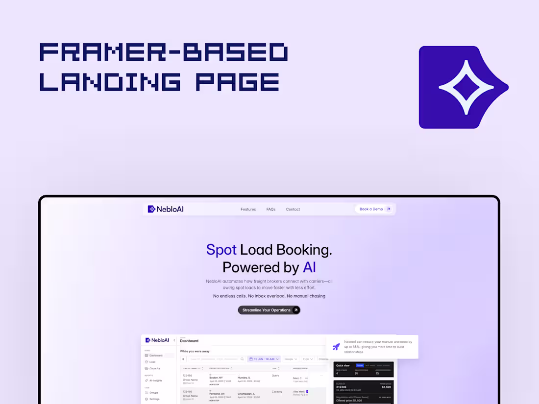 Cover image for NebloAI - Framer landing page