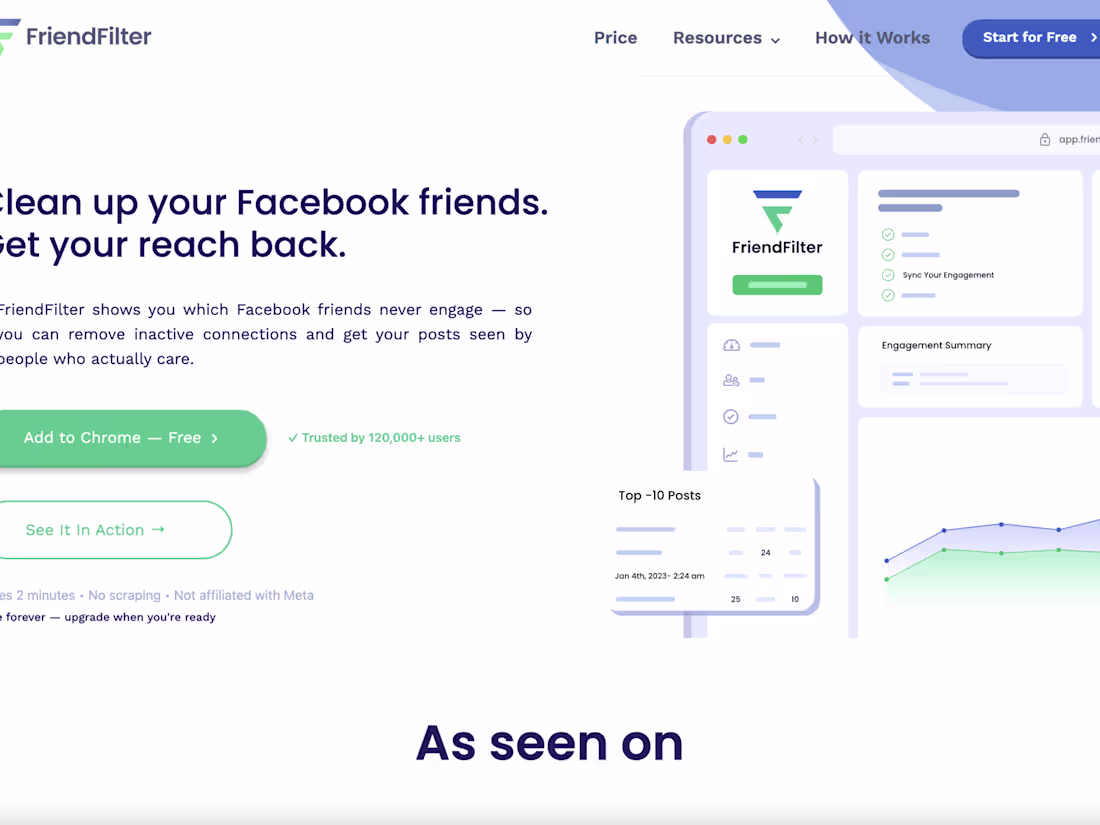 Cover image for FriendFilter – Facebook Friend Filter