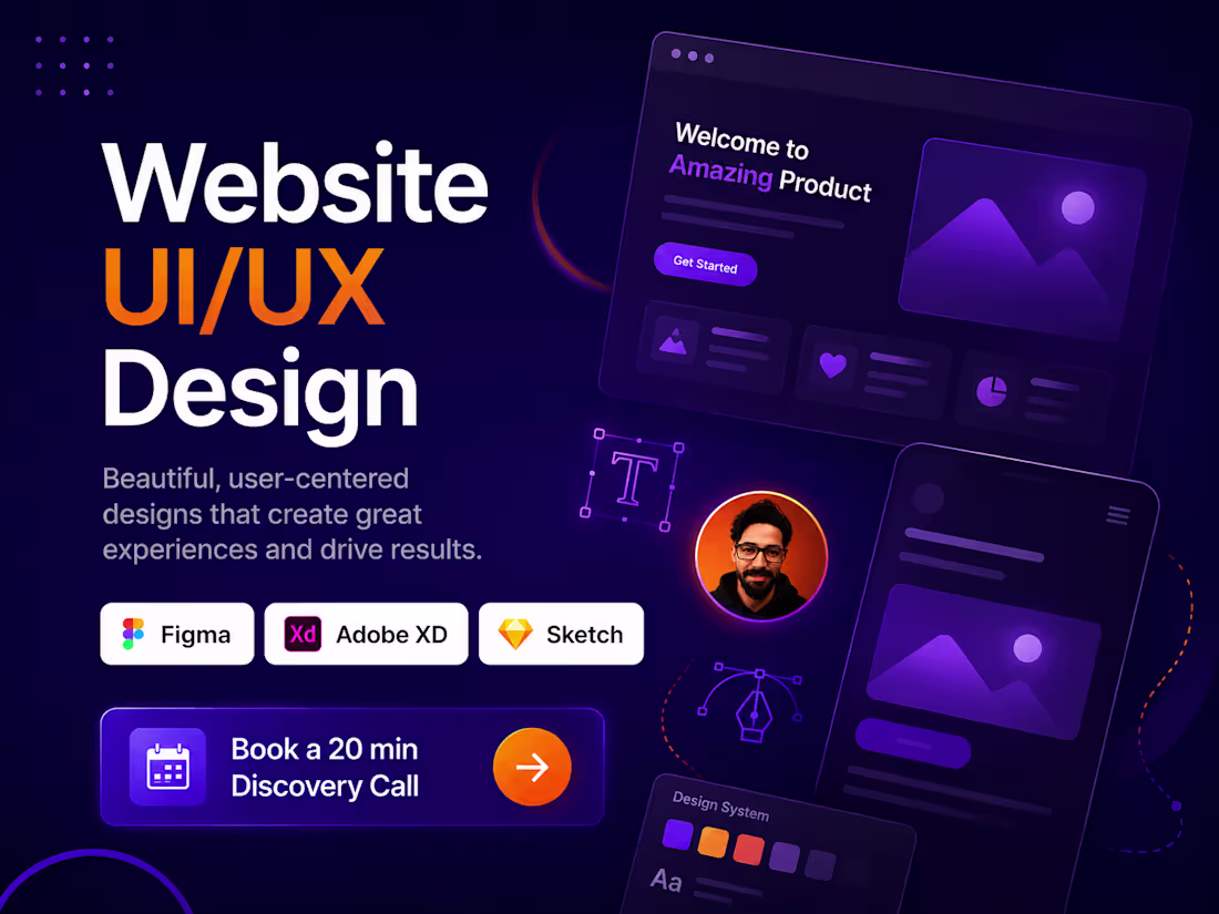 Cover image for Website UI/UX Design (Figma)