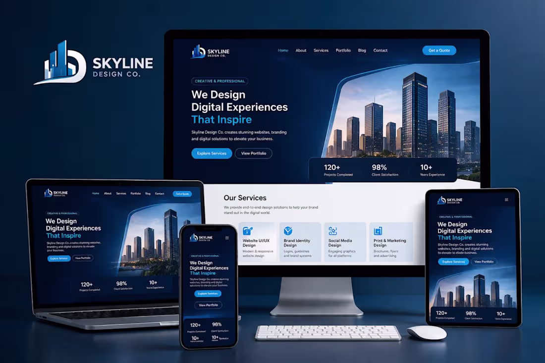 Cover image for Modern Responsive Business Website Development