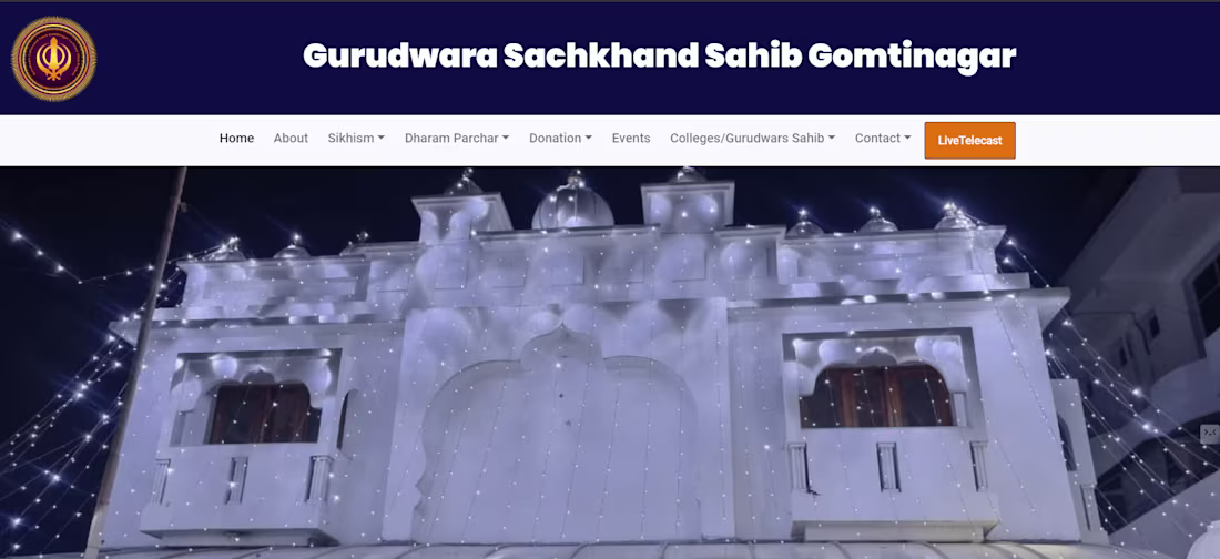 Cover image for Gurudwara Sachkhand Sahib Gomtinagar
