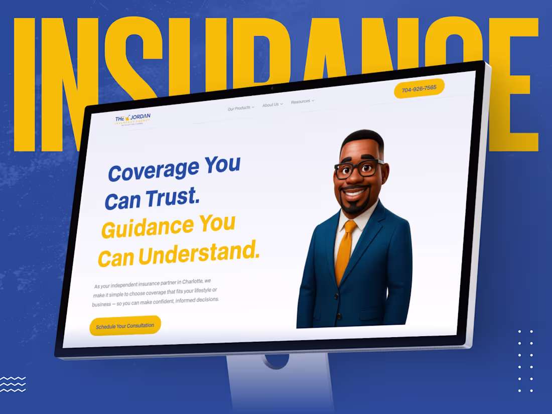 Cover image for The Jordan Insurance Agency – Webflow Website
