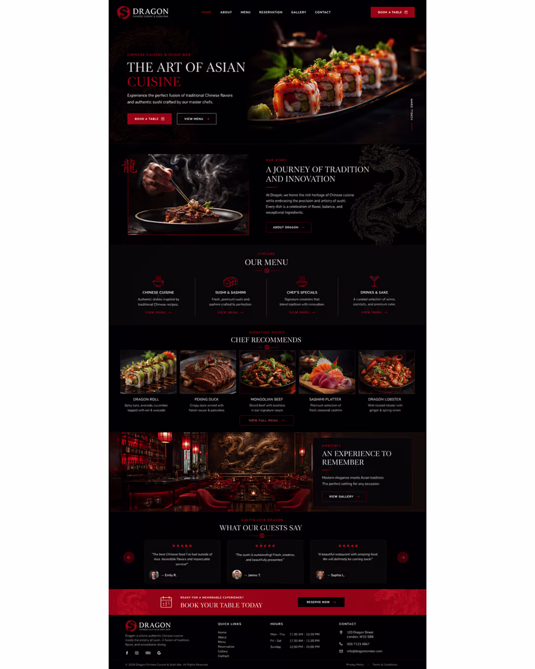 Cover image for A stylish digital menu designed