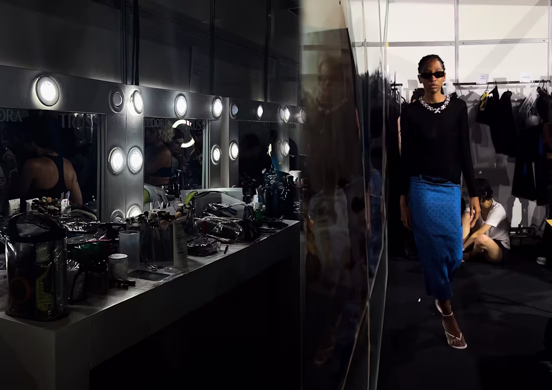 Cover image for Behind-the-scenes photos from São Paulo Fashion Week 2023 (M...