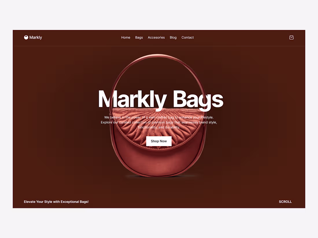 Cover image for Bags E-commerce website