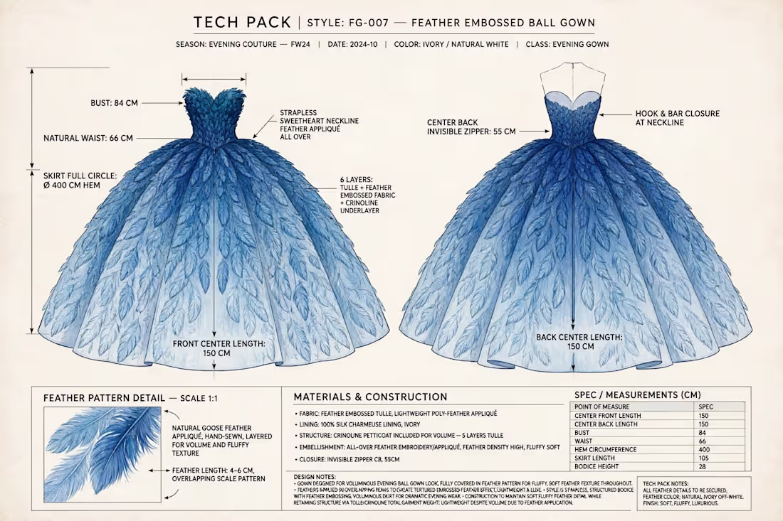 Cover image for Clothing Techpack Design 