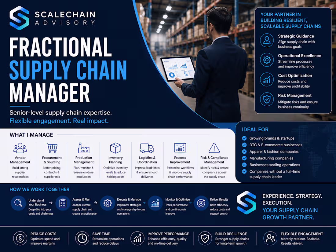 Cover image for Fractional Supply Chain Manager