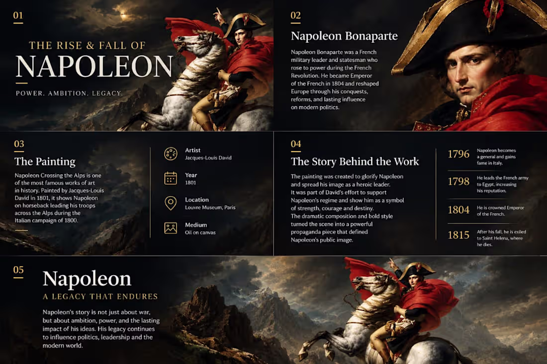 Cover image for Napoleon — The Rise, Power & Legacy