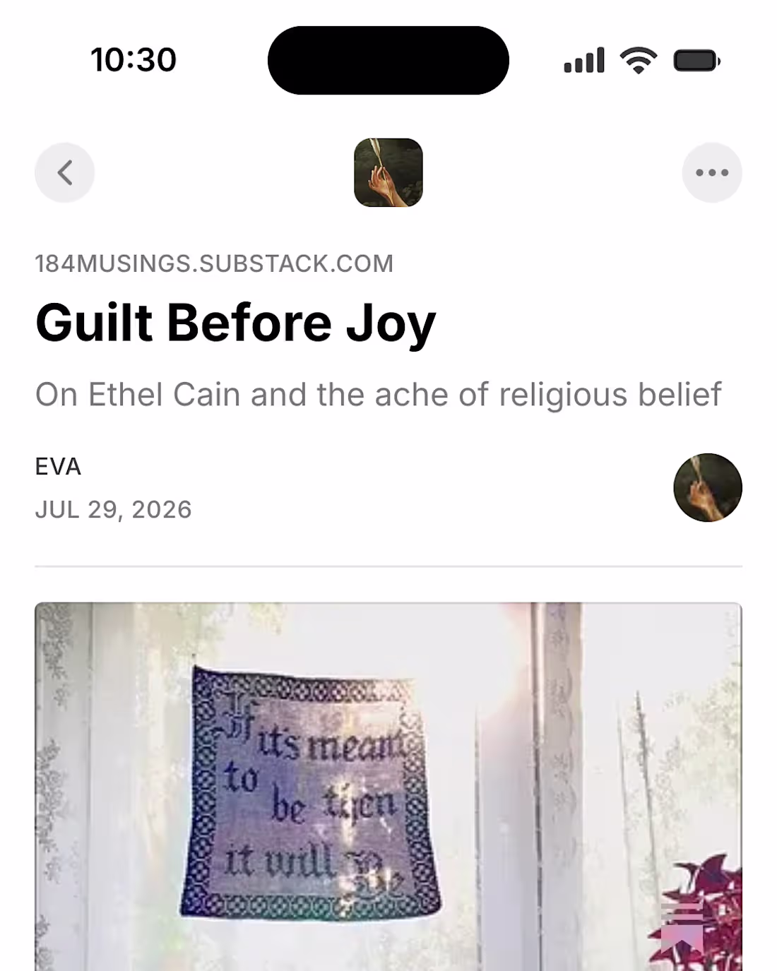 Cover image for A musical analysis essay where I also rope in some faith and...