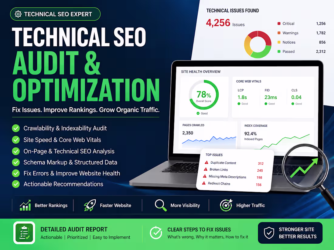 Cover image for Technical SEO Audit & Optimization for Higher Rankings