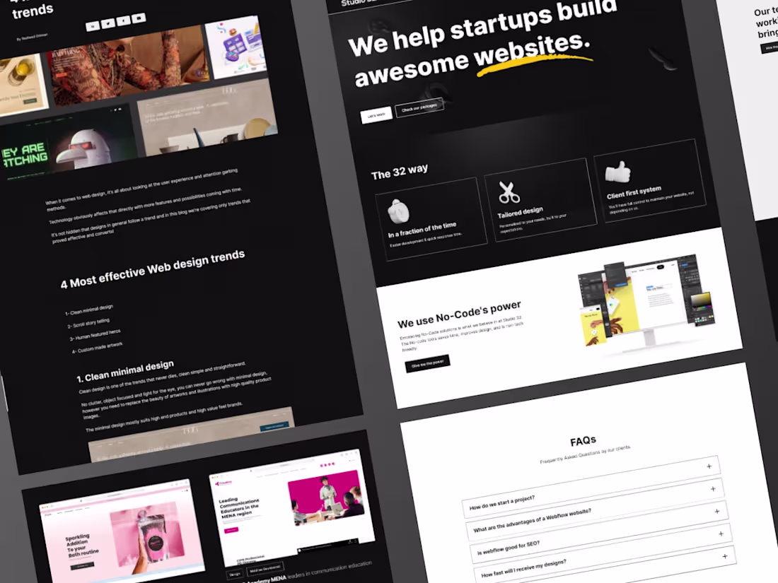 Cover image for Studio 32 - Web design & dev