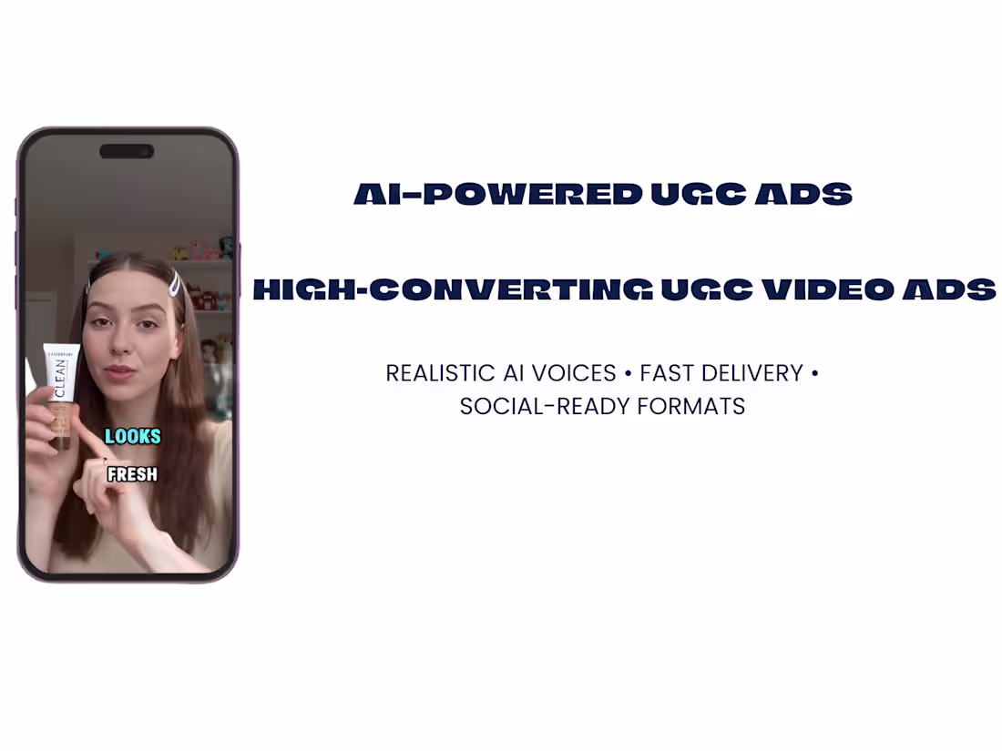 Cover image for AI-Powered UGC & Social Media Video Ads to Boost Your Sales Fast
