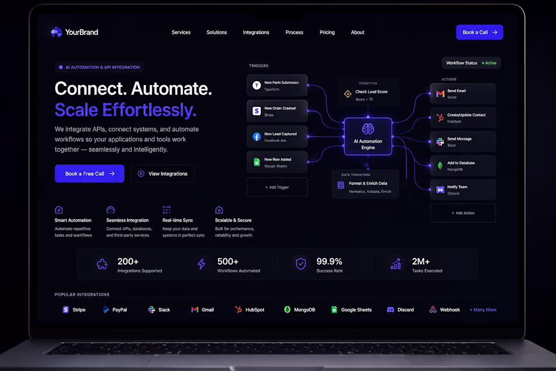 Cover image for API Integration & Automation — Python, Node.js, any stack