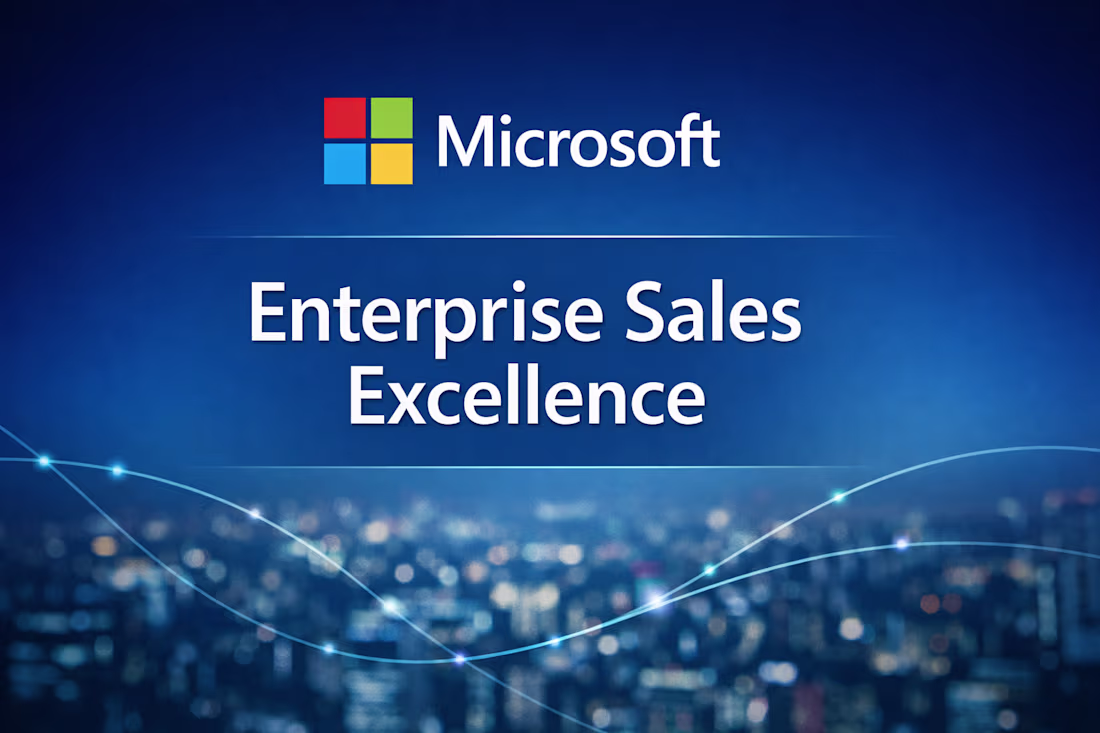 Cover image for Microsoft – Enterprise Sales Excellence