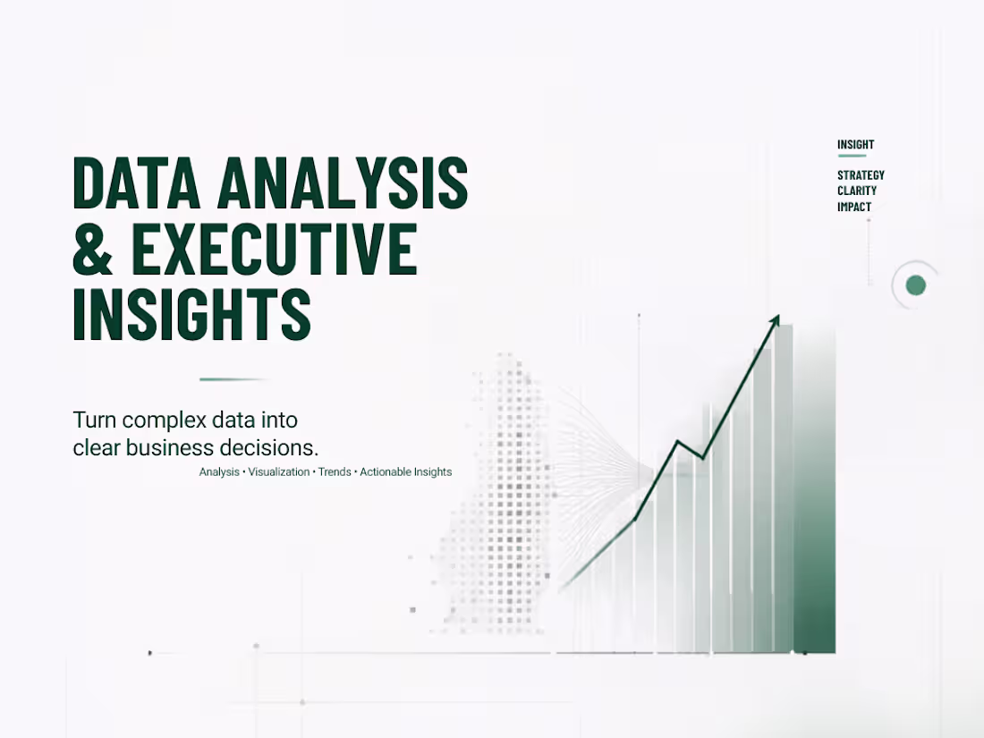Cover image for Data Analysis & Executive Insights