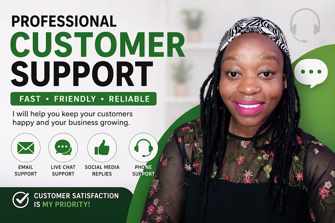 Cover image for Customer Support (Email & Live Chat)
