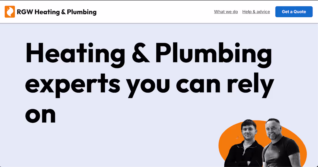 Cover image for Heating & Plumbing website