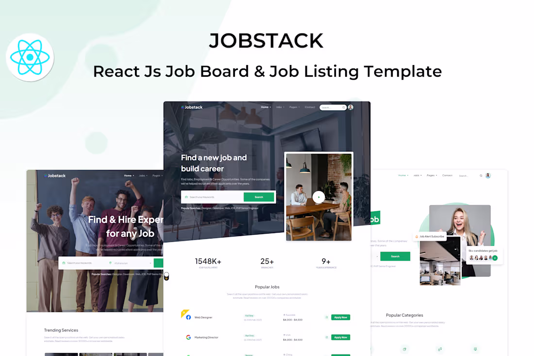 Cover image for Jobstack - Job Listing, Job