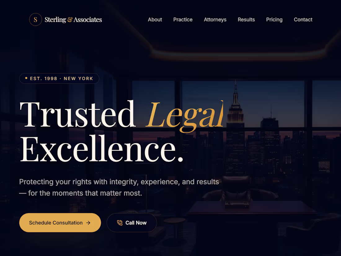 Cover image for Created a premium law firm