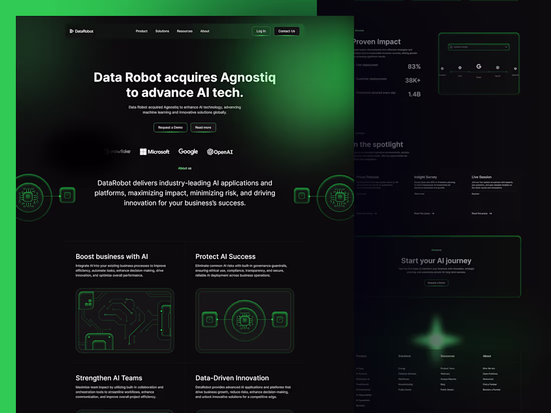 Cover image for AI SaaS Website UI |