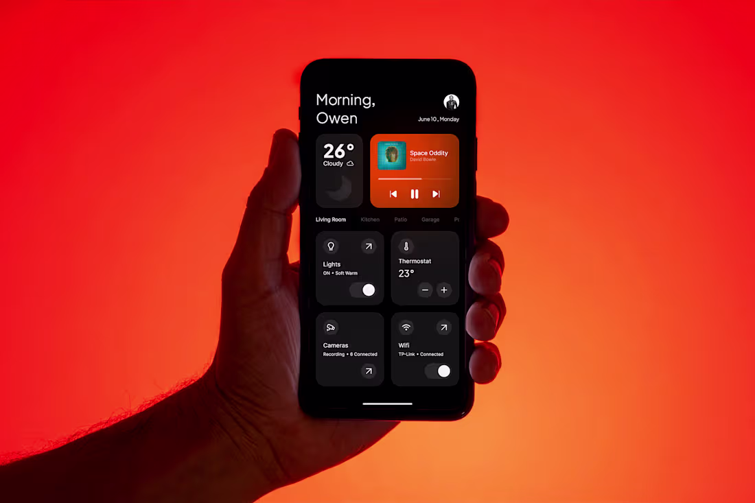 Cover image for Home control app concept