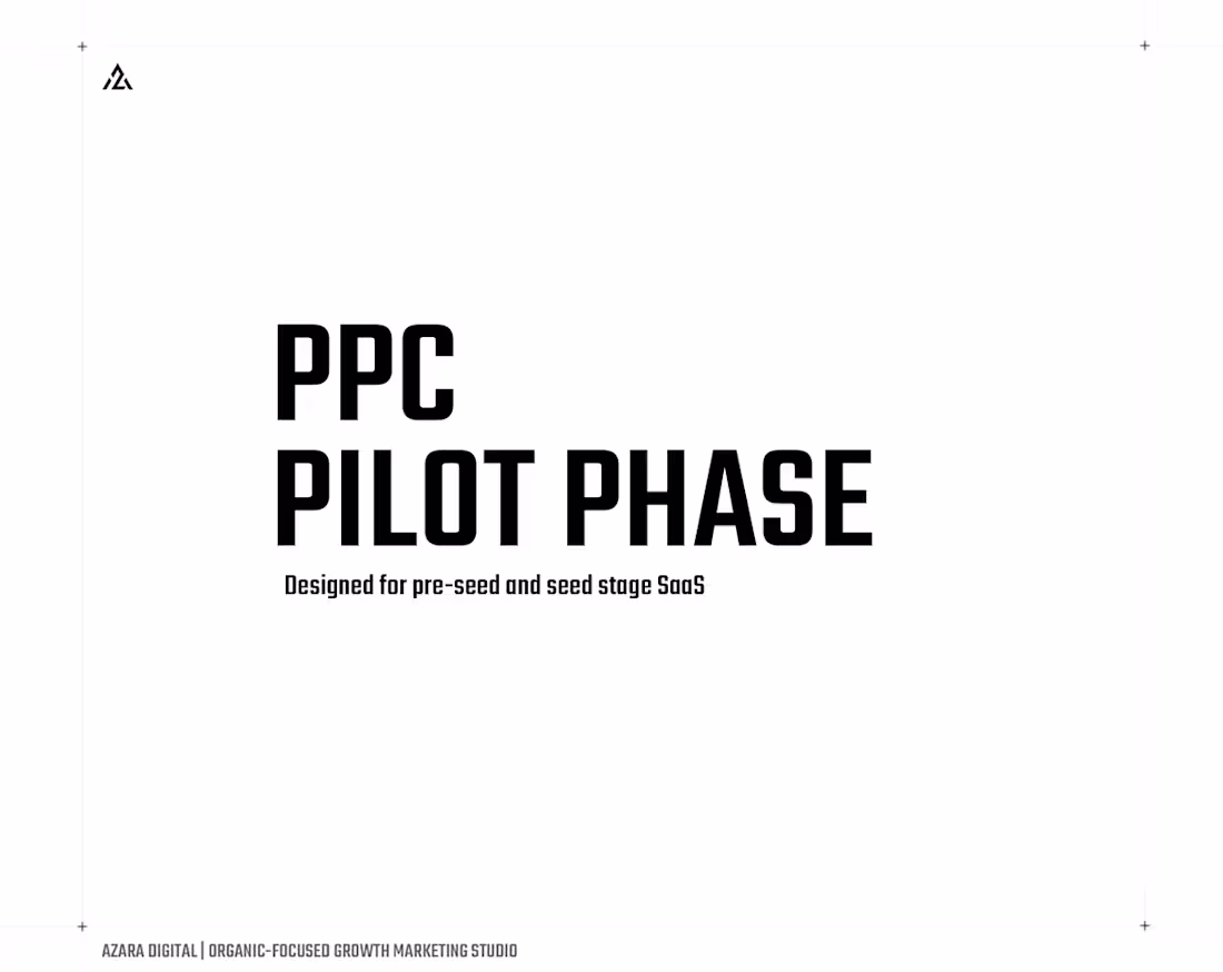 Cover image for PPC Pilot phase 