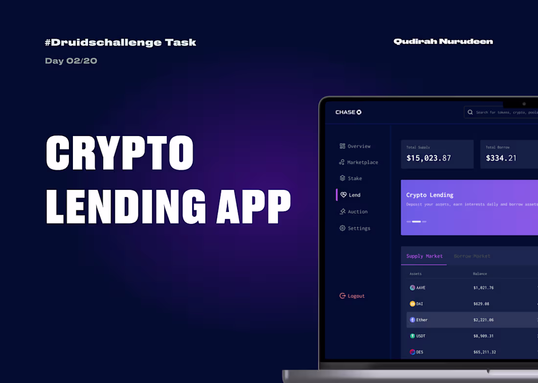 Cover image for Crypto Lending Web App