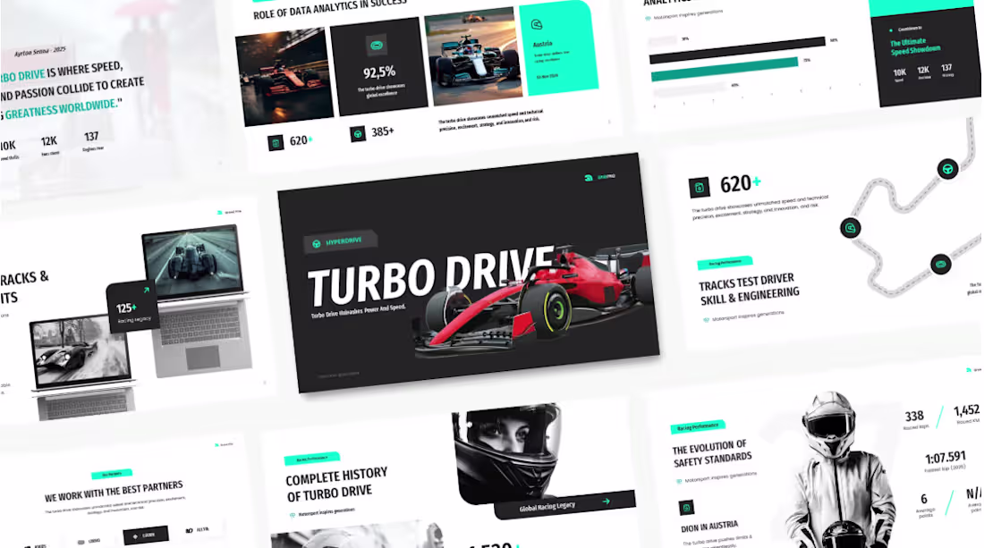 Cover image for This Pitch deck is for a client from F1 Racing.