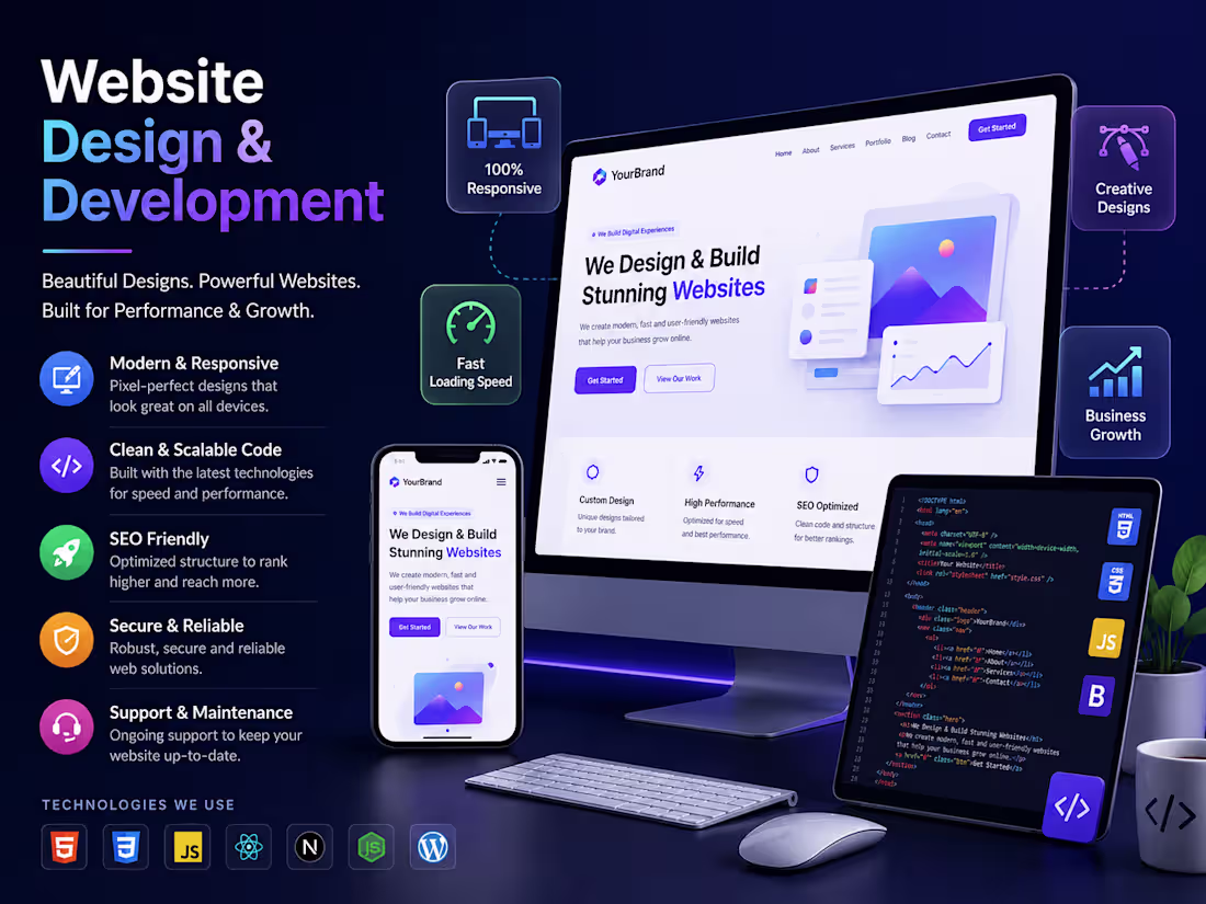 Cover image for Website Design & Development