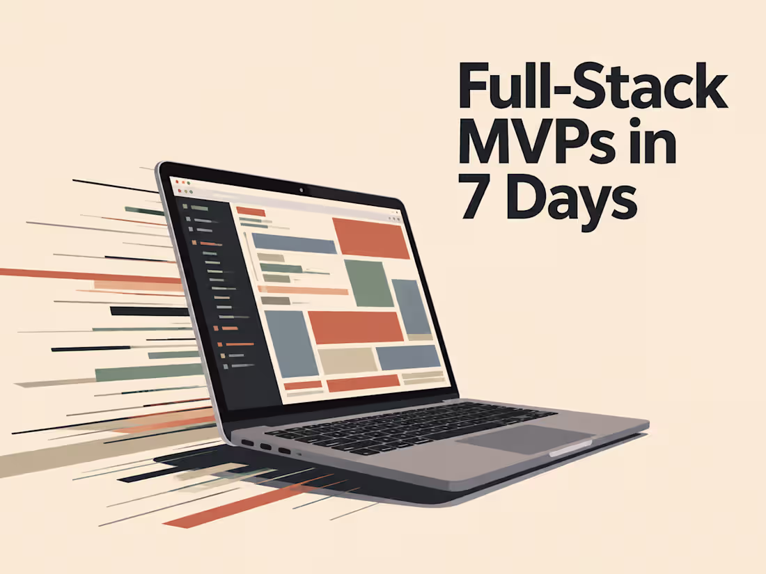 Cover image for Full-stack MVPs in 7 days