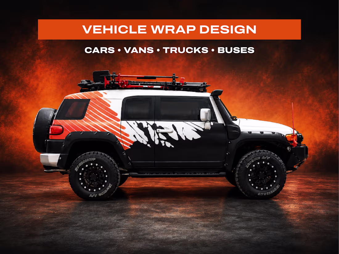 Cover image for Vehicle Wrap Design for Cars, Vans, Trucks & Fleets