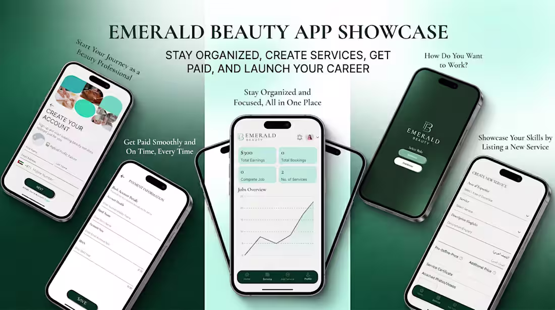 Cover image for Emerald Beauty Employee App for