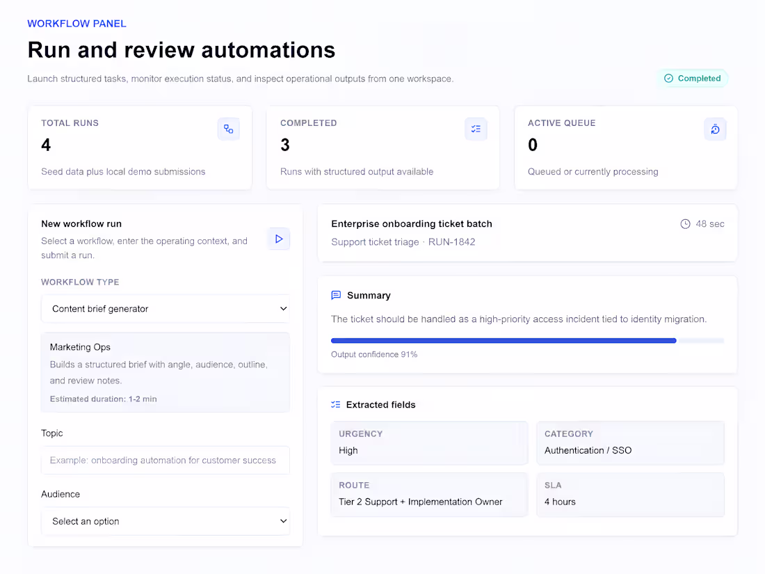 Cover image for Workflow Automation Panel — Process Management UI