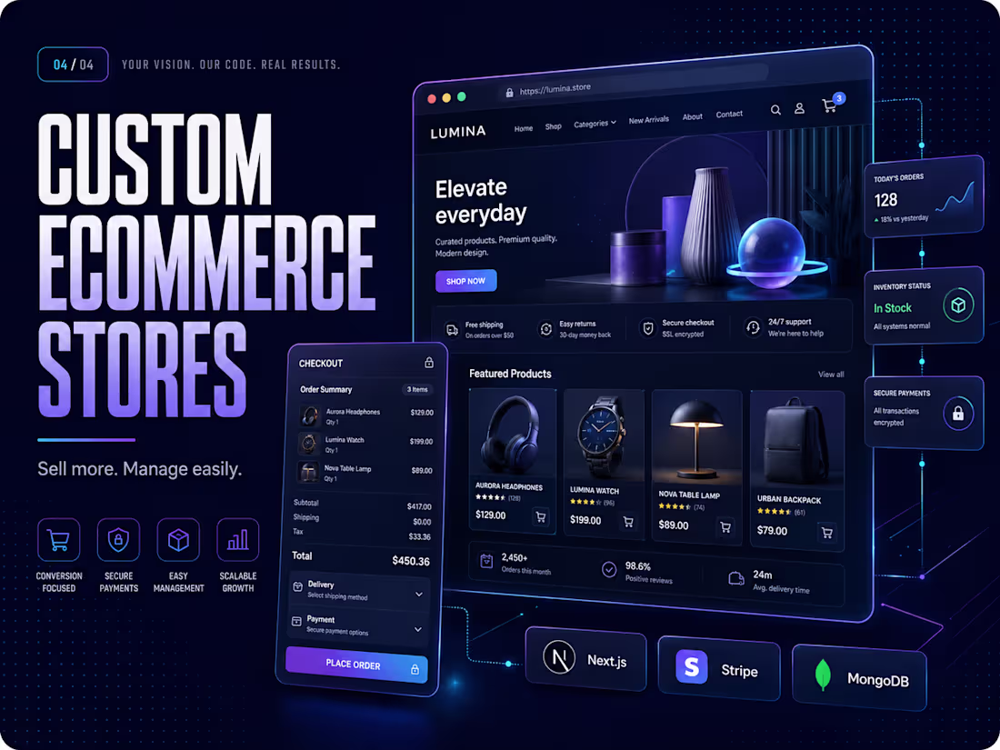 Cover image for Ecommerce Website Development
