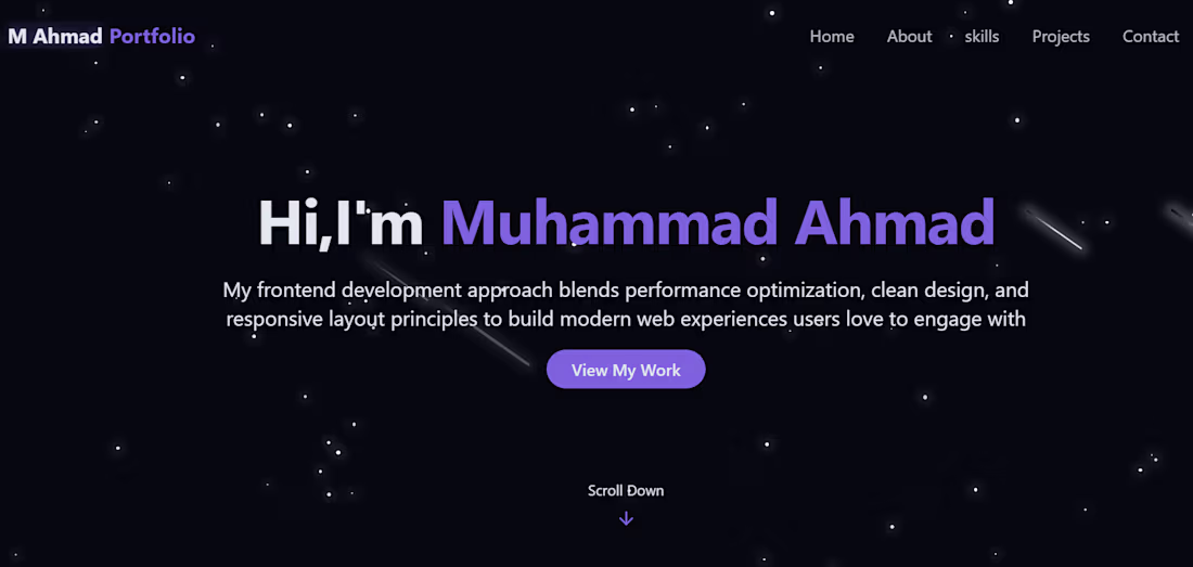 Cover image for A high-performance personal portfolio developed