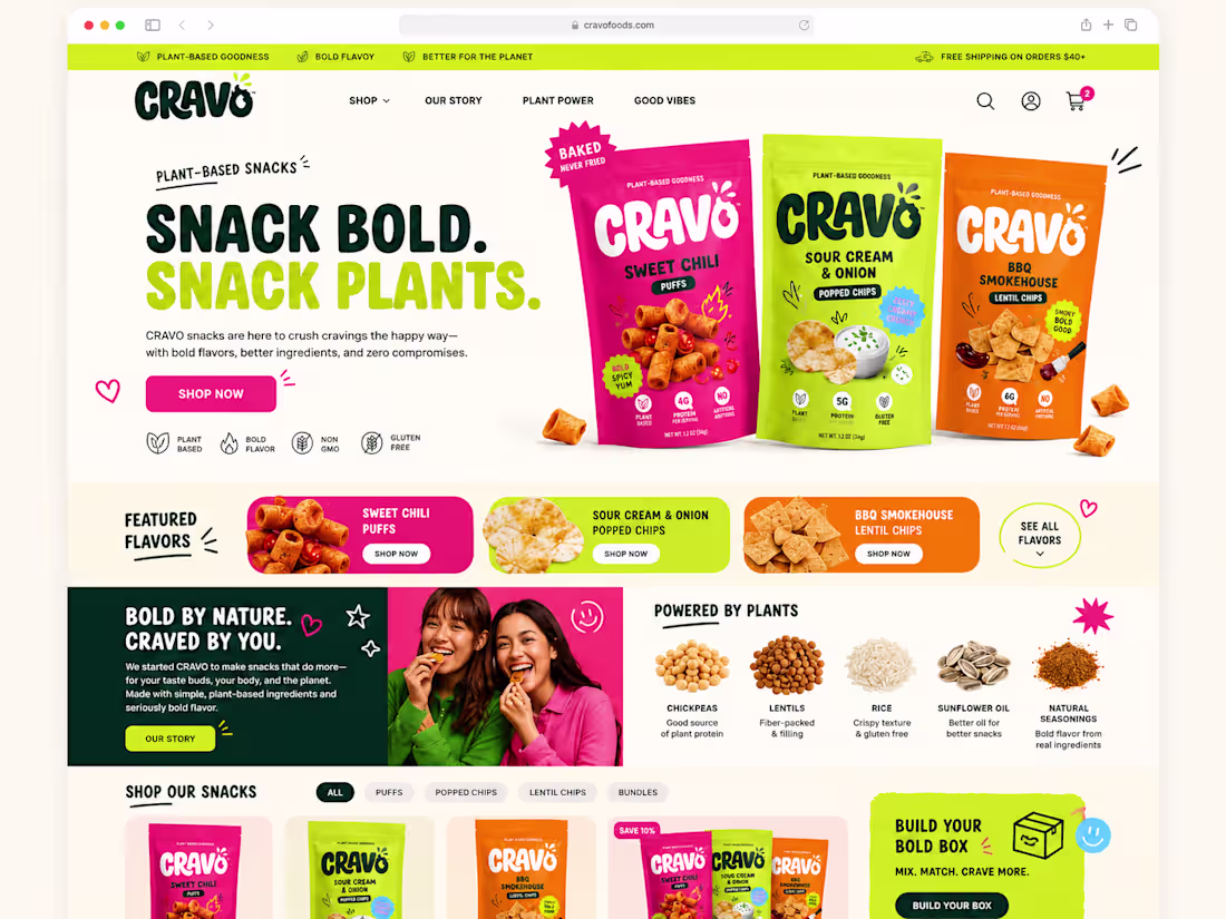 Cover image for Shopify Website & Brand Experience for CRAVO